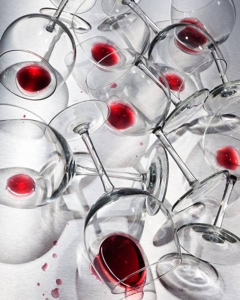 Photograph John Kuczala Wine Spill on One Eyeland
